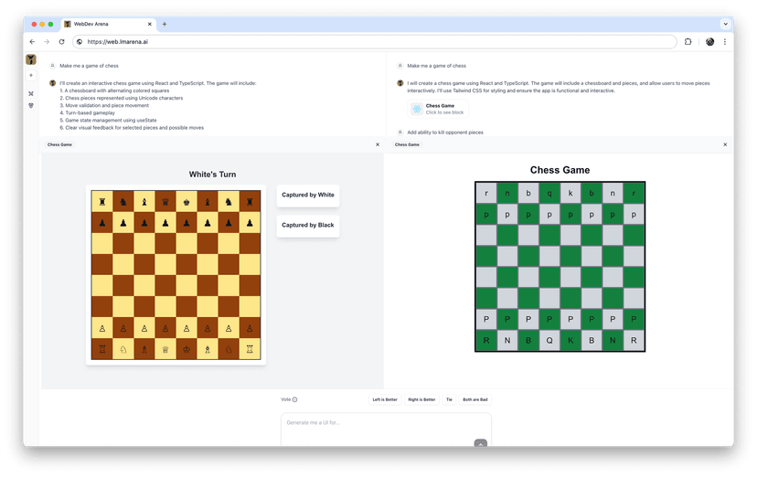 WebDev Arena: A Live LLM Leaderboard for Web App Development - Arena.ai
